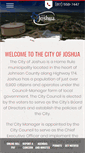 Mobile Screenshot of cityofjoshuatx.us